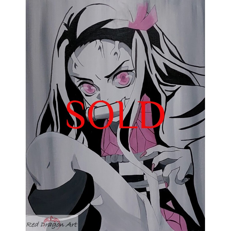 Demon deals Slayer Nezuko Canvas Painting